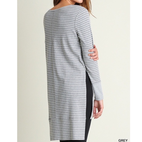 ❗️LAST❗️Full sleeves high low stripe tunic top - Picture 4 of 4
