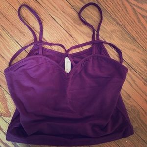 Maroon Cutout Bralette