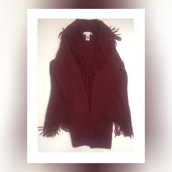 ✨ Host Pick! ✨Red Tasseled Cardigan
