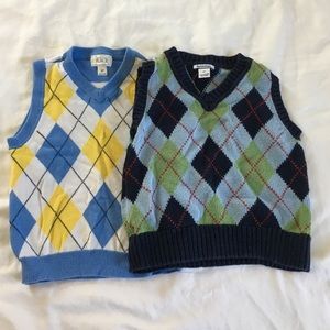 Argyle sweater vest, 3t