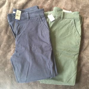 Loft skinny utility pants lot of 2 10P 8P 6P