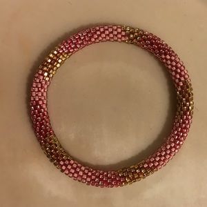 Pink and Gold Lily and Laura Bracelet
