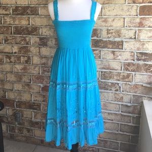 Turquoise Cotton Sundress