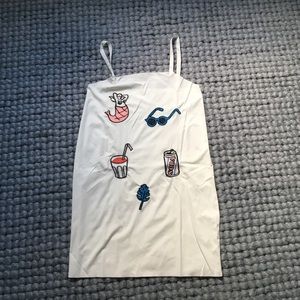 NEW dress with patches