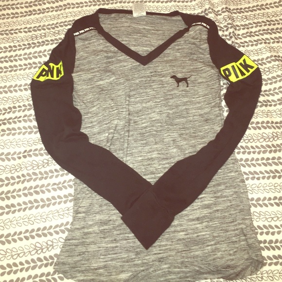 PINK marled long sleeve