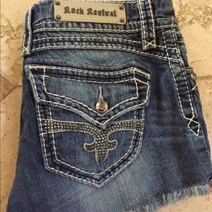 Rock revival blinged shorts