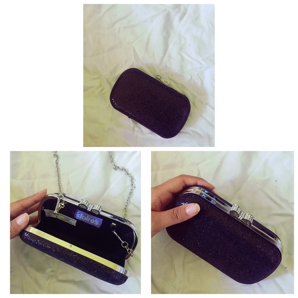 Black Clutch (w/ chain strap)