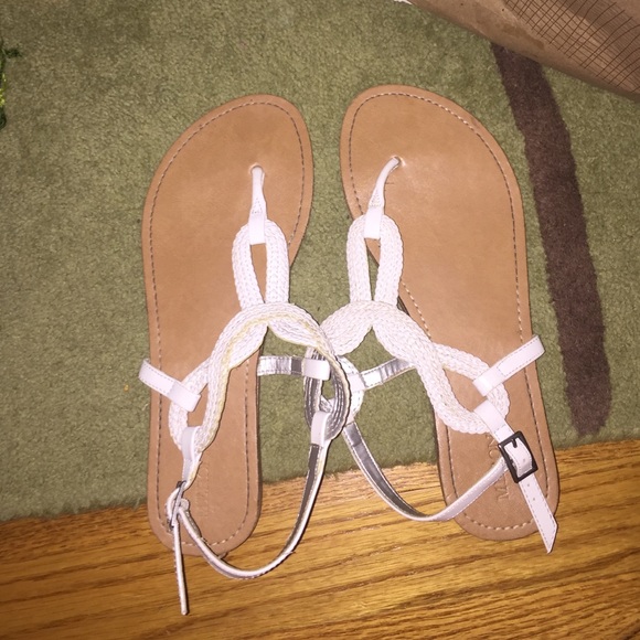 White sandals