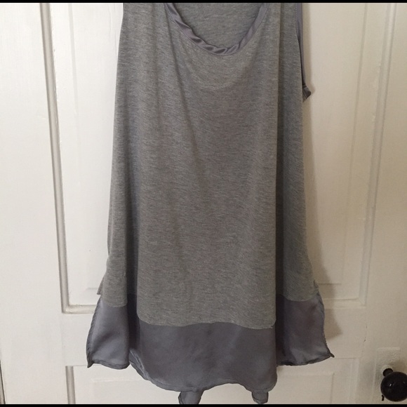 Grey Long Tank Top