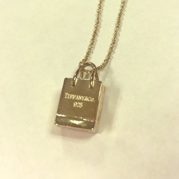 Tiffany & Co. Necklace & Shopping Bag Charm