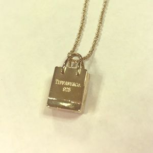 Tiffany & Co. Necklace & Shopping Bag Charm
