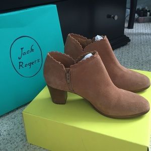 Jack Rogers Marianne Suede Bootie Oak