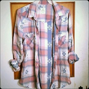 Vintage boyfriend cut button up