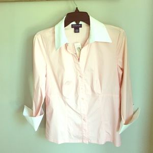 Ann Taylor Pink Button Down