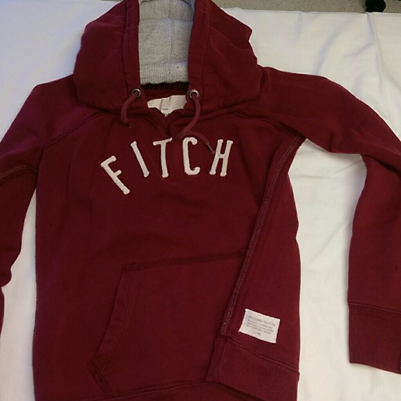 Abercrombie & Fitch, maroon color, hoodie
