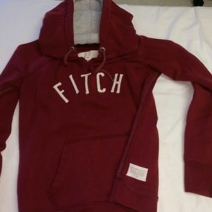 Abercrombie & Fitch, maroon color, hoodie