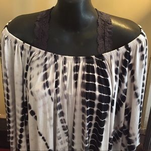 Tye Dye Off the Shoulder Top