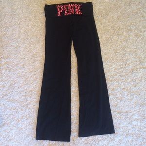Black yoga pants from Pink