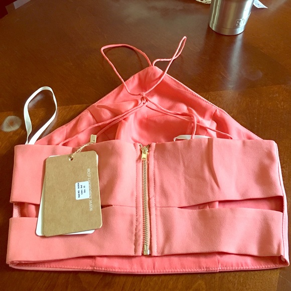 Sabo skirt pink crop top xs