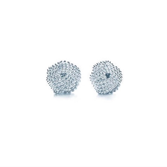 Sterling Silver Tiffany & Co. Knot Earrings