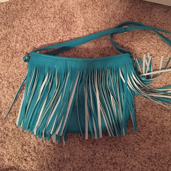 🎉turquoise fringe bag🎉