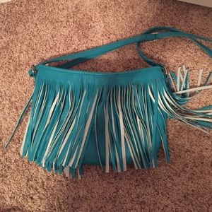 🎉turquoise fringe bag🎉