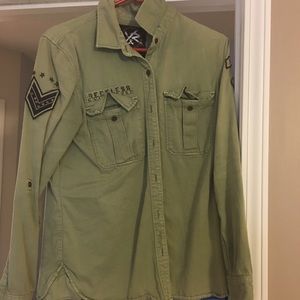 Young and reckless green army jacket