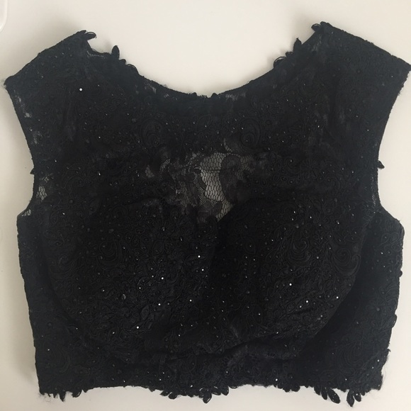 🍾 Black Tie Prom 2-Piece Dress ✨ - Picture 2 of 8