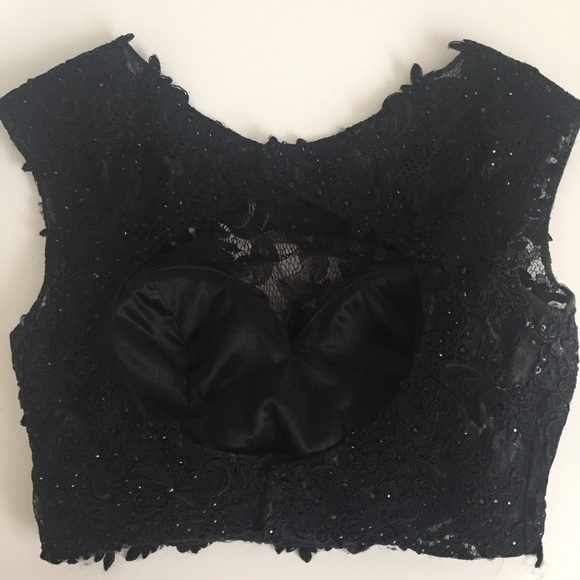 🍾 Black Tie Prom 2-Piece Dress ✨ - Picture 3 of 8