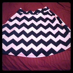 Chevron high waisted skirt