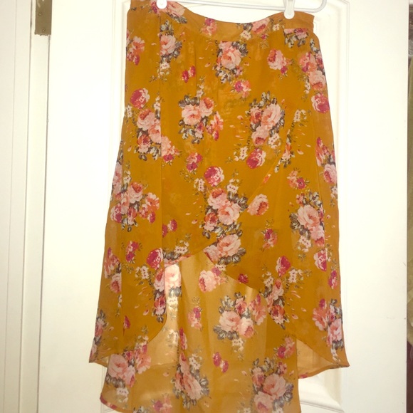 High low skirt!