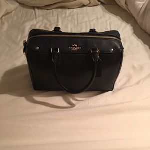 Midnight Blue Coach Satchel