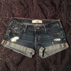 Hollister jean shorts