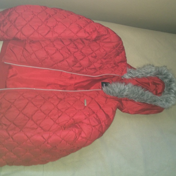 Red snow coat