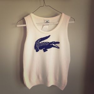 Lacoste Sleeveless Sweater Top