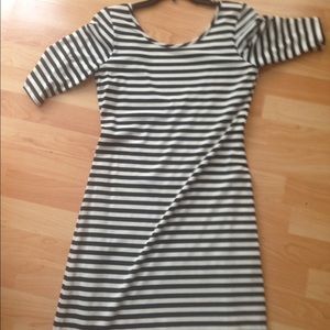 New velvet torch dress ,stripe dress size L