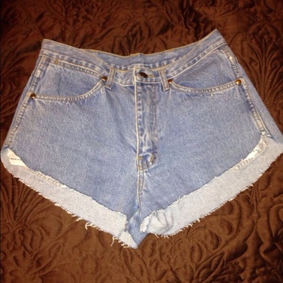 High Waisted Jean Shorts - Picture 1 of 1