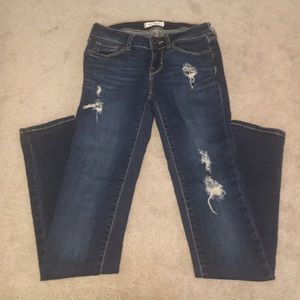 Bullhead Skinny Ripped Jeans