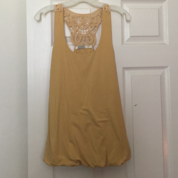 Lace back tank.