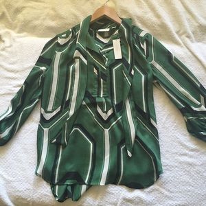 Green blouse