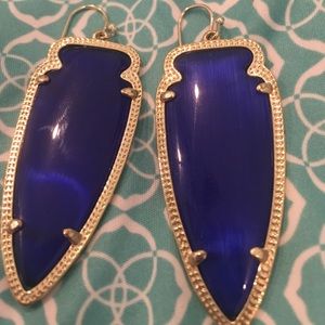 Kendra Scott Cobalt Arrow Earrings