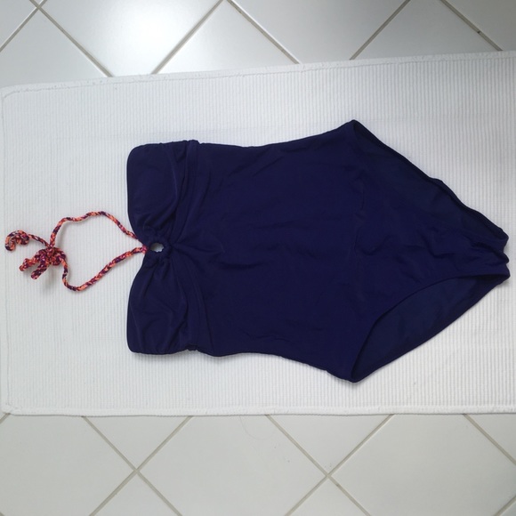 Dark Purple One Piece Bathing Suit