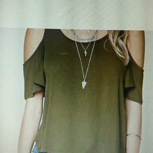 Contemporary Open-Shoulder Top