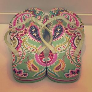Vera Bradley Flip Flops Slippers ~ M (7-8) ~ NEW