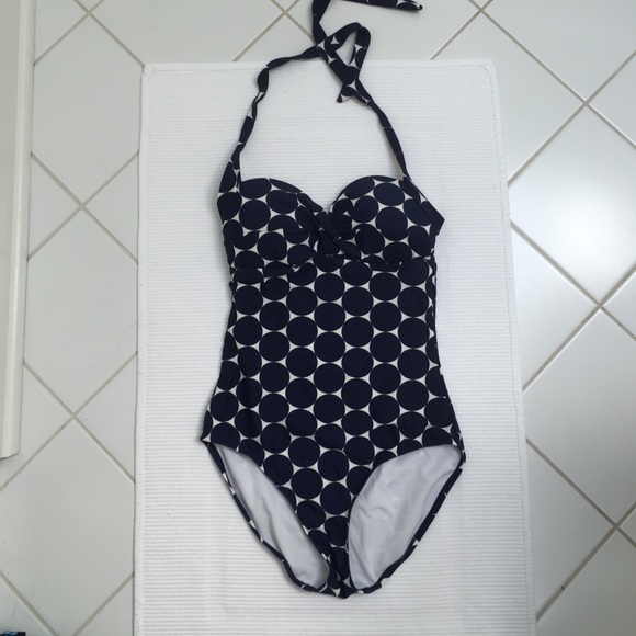 Navy One Piece Bathing Suit