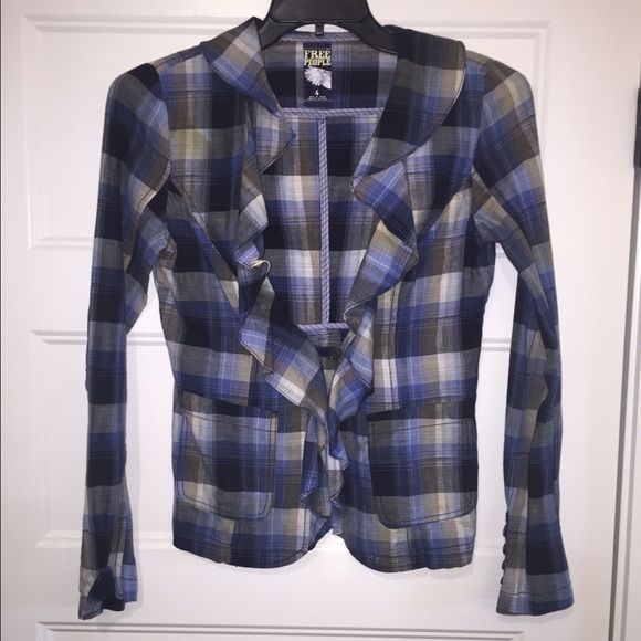 Free people casual plad flannel