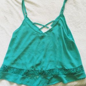 Teal blouse