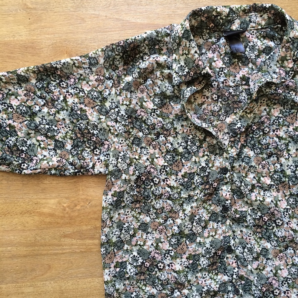 H&M floral printed shirt