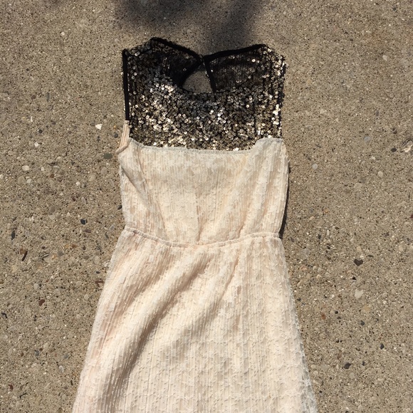 Formal Sequin & Lace Dress