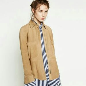 🎉🎈HP🎈🎉 ZARA SUEDE OVERSHIRT BNWT -LAST PRICE-